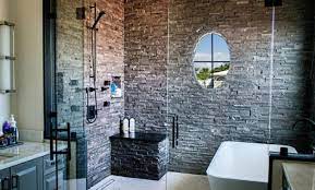 Natural stone is incredibly beautiful and natural stone tile showers are perfect for creating an escape in your home. Natural Stone Shower Walls Stacked Stone Veneer Panels For Shower Walls