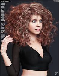Oot Hairblending 2 0 Texture Xpansion For Untamed Curls Hair Daz 3d Models 3d Cg In 2020 Curled Hairstyles Model Hair Hair