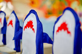 Shark Cover Chair Ideas Shark Birthday Shark Birthday Party Shark Party