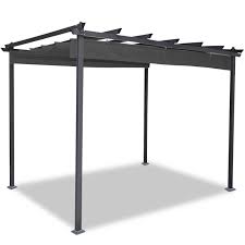 Découvrez les pergolas en aluminium de véranda gustave rideau pour abriter votre terrasse ✅ fabrication 100 créez la pergola de vos rêves grâce aux nombreuses personnalisations disponibles. Pergola Aluminium Toile Retractable Grise 3x4m Id Market