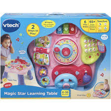 Vtech Magic Star Learning Table Pink Walmart Com Vtech Music Buttons Up Music