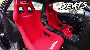 Racing seats, pair of pvc leather racing bucket seats with dual sliders, black(ship from usa warehouse). Rx7 Gets Sparco Racing Seats Youtube