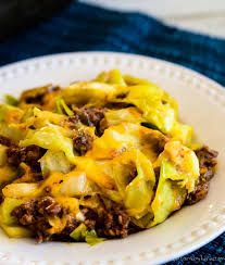 Add salt, pepper and diced canned tomatoes. Ground Beef Taco Cabbage Skillet Creations By Kara