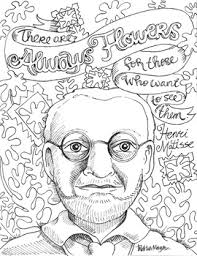 Henri Matisse Quote Color Page By The Lost Sock Art Teacher Tpt