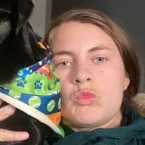 With dog housemates in Glenn's Valley, Indianapo...