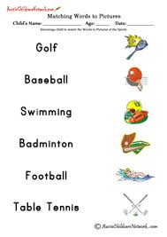 Take a look at english vocabulary with pictures! Matching Words To Pictures Aussie Childcare Network