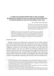 Pero continúan las jornadas de paros y movilizaciones. Pdf La Organizacion Territorial Del Estado Durante La Vigencia De La Constitucion Pol Itica Conservadora De 1886 En Colombia 1886 1991