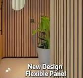 Pannelli acustici curvi del soffitto pannello di parete acustica in legno  flessibile MDF