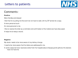 You may have previously worked in a doctors surgery or hospital setting. Writing Letters To Patients And Copying Gp In