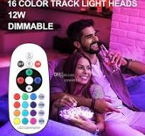 STEAIRE 12W RGBW H Track Lighting Heads,RGB+Warm White Dimmable Bright LED  Track Lighting Fixtures For Accent Retail Kitchen Artwork,120V Linear Track