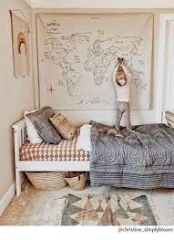 With tones of pink and navy, it can highlight femininity and masculinity. Trendy Boho Kids Room Boys Bedrooms Ideas Boho Kids Room Children Room Boy Modern Kids Room