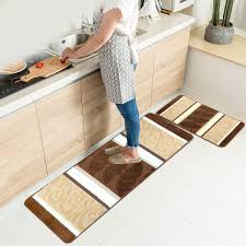 Buy rubber kitchen sink mats and get the best deals at the lowest prices on ebay! Amazon Com Hebe Kitchen Rugs Set 2 Piece Machine Non Slip Washable Kitchen Mats And Rugs Runner Set Rubber Backing Indoor Outdoor Entry Floor Carpet Entrance Door Mat Runner 18 X47 18 X30 Brown Office Products