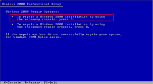 You can start the recovery select the windows installation that you must access from the recovery console. Recovering Windows Xp Using The Recovery Console