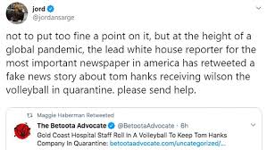 But, she said, she and hanks haven't gotten their own doses yet. Fake News About Tom Hanks Being Given A Volleyball For Company In Quarantine Goes Viral Daily Mail Online