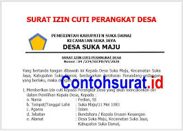Contoh soal tes calon kepala desa dan materi wawancara. Surat Izin Cuti Perangkat Desa Dan Calon Kepala Desa Surat Pedesaan Pemerintah