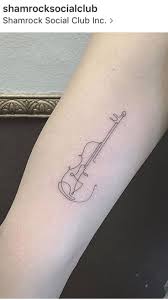 Violin Tattoo By East At Shamrock Social Club Inspiration Tattoos Geometrik Dovmeler Dovme Fikirleri