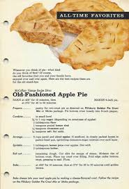 1 box pillsbury® refrigerated pie crusts, softened as directed on box. Old Fashioned Apple Pie 1961 The Vintage 1961 Cookbook Fabulous Pies From Pillsbury Old Fashioned Apple Pie Vintage Recipes Vintage Baking