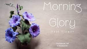 Felt Flower Tutorial Morning Glory Cara Membuat Bunga Morning Glory Dari Kain Flanel Youtube Felt Flower Tutorial Felt Flowers Felt Flowers Diy