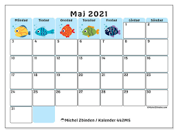 Diy utskrivbar diy kalender for hela familjen potentiella stordad. Kalender 442ms Maj 2021 For Att Skriva Ut Michel Zbinden Sv
