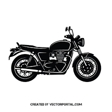 Motorcycle Profile Vector Image Motorcycle Clipart Motorcycle Drawing Motorcycle