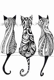 Pin By Grace Bramer On Kitty Cats Hippie Drawing Cat Art Zentangle Art
