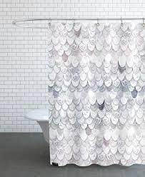 Magic Mermaid White Shower Curtain Juniqe