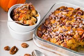 Let the puddings rest for 15 minutes. Pumpkin Pecan Bread Pudding