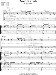 It is the twelfth song on most pressings of the album and fourth or eleventh on others. Alice In Chains Down In A Hole Acoustic Guitar Tab In G Major Download Print Sku Mn0059940