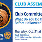 Club Assembly: What Do You Do the Day Before event image