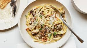Stir in the pasta and thin with. Creamy Pasta With Mushrooms Recipe Bon Appetit
