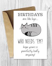 Funny Birthday Cards Cat Birthday Printable Cards Digital Etsy In 2020 Funny Printable Birthday Cards Cat Birthday Cards Funny Birthday Card Printable