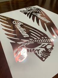 Perfect for 4 car wheels, 2 motorcycle wheels or 4 calipers * kits are calculated to cover the faces of the wheels. Oem Indian Skull Motorcycle Fuel Gas Tank Decals Stickers 2pc Set New Custom Rose Gold Rare Handcrafted Klp Customs