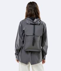It's going to rain anytime soon. Rains Tagesrucksack Backpack Mini Charcoal 18 The Little Green Bag