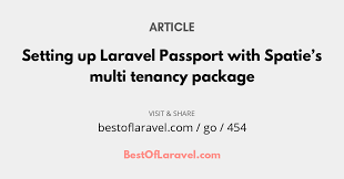 dailyresource article by jasper briers setting up laravel passport with spatie s multi tenancy package php laravel webdev javas webdev articles javascript