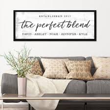 The Perfect Blend Family Sign Blended Family Signs Adopted Etsy Family Signs Home Decor Family Name Signs