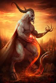 Interesting Interpretation Of Hades Check The Horn Like The Idea Of A Single Horn Splitting Into Two Demon Art Fantasy Creatures Fantasy Monster