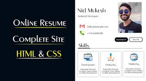 The html resume code template includes 12 different site color schemes to choose from. Create Online Cv Website Using Html And Css Make Resume Website In Html Css Youtube