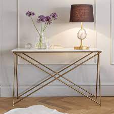 Stellar White Marble Console Table Contemporary Console Table Marble Console Table Marble Tables Design