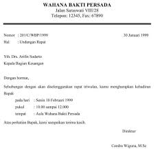 Contoh Surat Undangan Rapat Perusahaan Singkat Surat Undangan Pengusaha