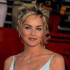 The parting does not have to be neat and tidy. Sharon Stone Short Hair Styles With Photos Design Press