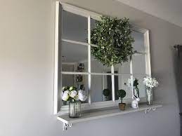 Delectable window wall mirrors gorgeous pane large rectangle. Added A Shelf Under Window Pane Mirror Mirror Dining Room Shelf Under Window Window Pane Mirror