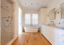 Wood Floor Bathroom Wide Plank Wood Floor Bathroom The Wide Plank Floors In This Bathroom Is Newly Wood Floor Bathroom Wooden Bathroom Floor Bathroom Design