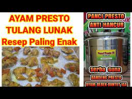 Resep ayam gulai presto tulang lunak. Cara Membuat Ayam Presto Tulang Lunak Yang Paling Enak Youtube
