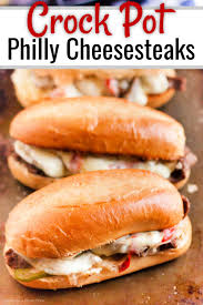 But these days i am eating low carb and i thought philly cheese steaks were off the menu until i saw a very interesting recipe for philly cheese steak casserole in one of my. Crock Pot Philly Cheese Steak Sandwich Recipe Easy Weeknight Meal