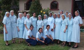 Casual Clothes In Asia Habit Or Secular Clothes And Light Blue Veil