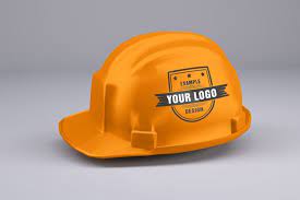 Download Online Custom Safety Hard Hat Mockup Generator Choose The Color Of The Hat And Upload Your Own Logo Design Turn Helmet Design Mockup Generator Safety Helmet