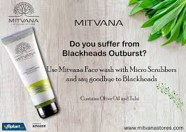 Mitvana Face Wash With Microscrubbers With Olive Tulsi 100ml Face Wash Ayurvedic Skin Care Dead Skin Cells