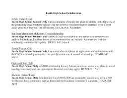 eustis high school scholarships edwin