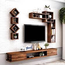 Choose a modern design in a variety of attractive colors, including black, white, gray, and oak to add style and elegance to your entertainment center area. New Floating Tv Shelf Modern Tv Stand Wall Mounted Media Console Entertainment Center Storage Shel Wall Tv Unit Design Modern Shelving Tv Unit Furniture Design