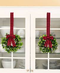 Sets Of 2 Cabinet Wreaths Christmas Decorations Christmas Kitchen Christmas Decor Diy